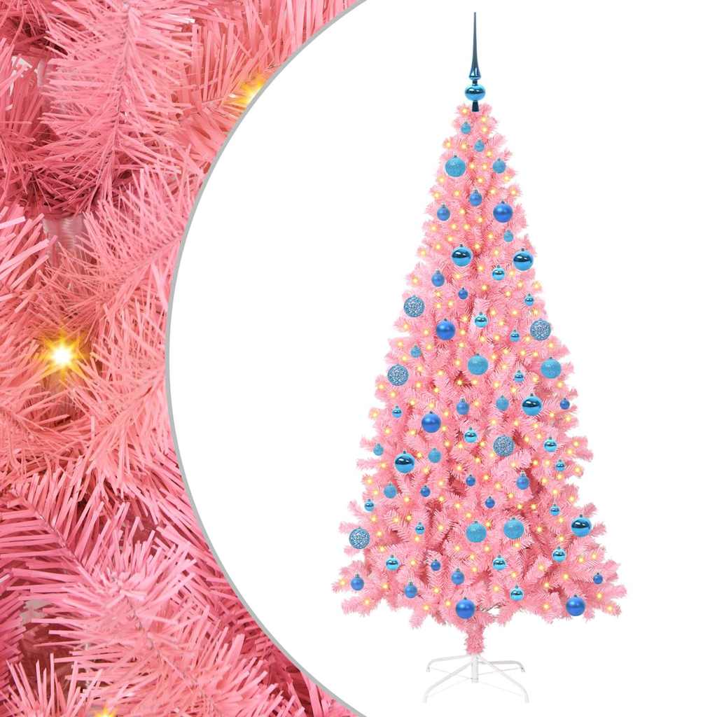 Albero di Natale Rosa 180 cm PVC