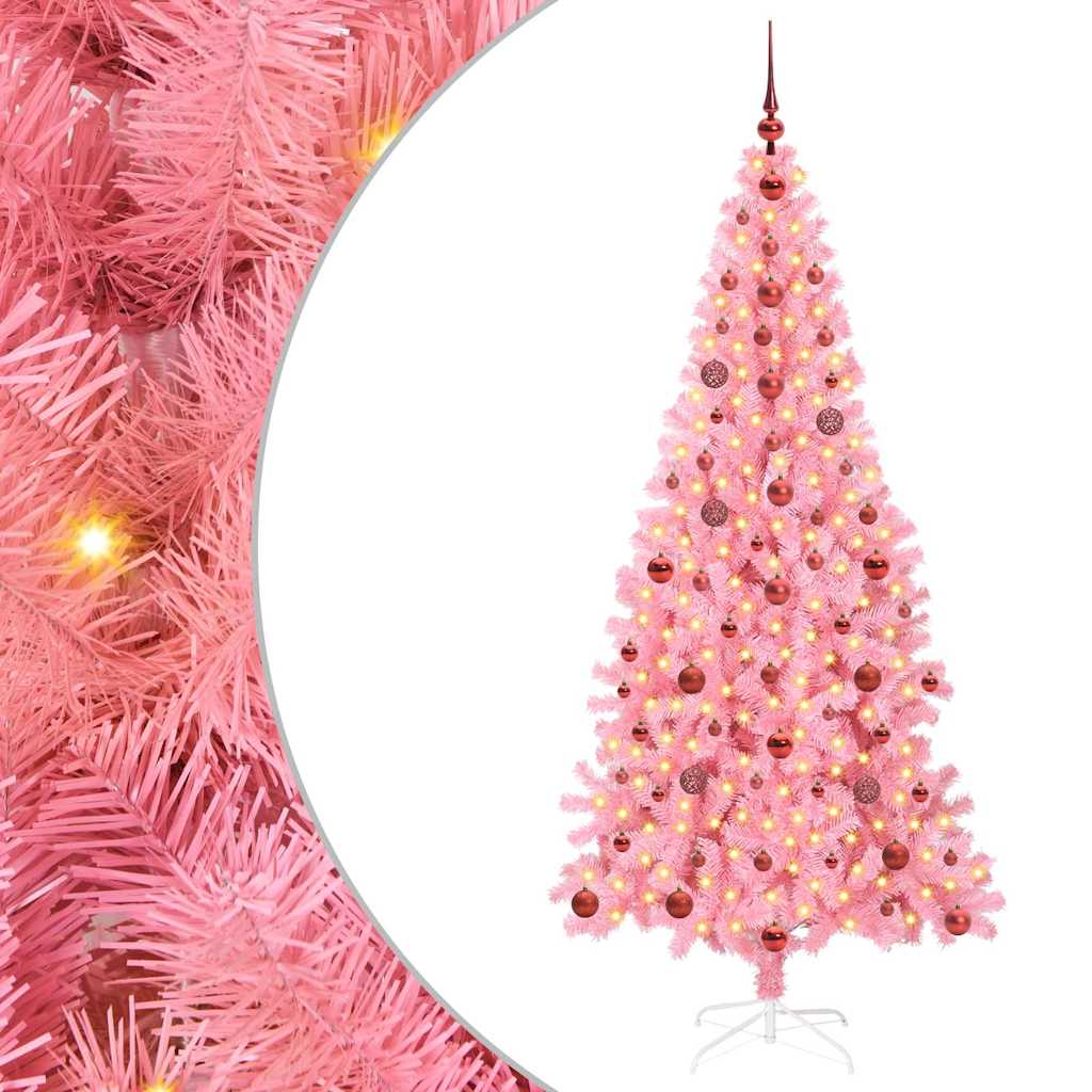Albero di Natale Rosa 210 cm PVC