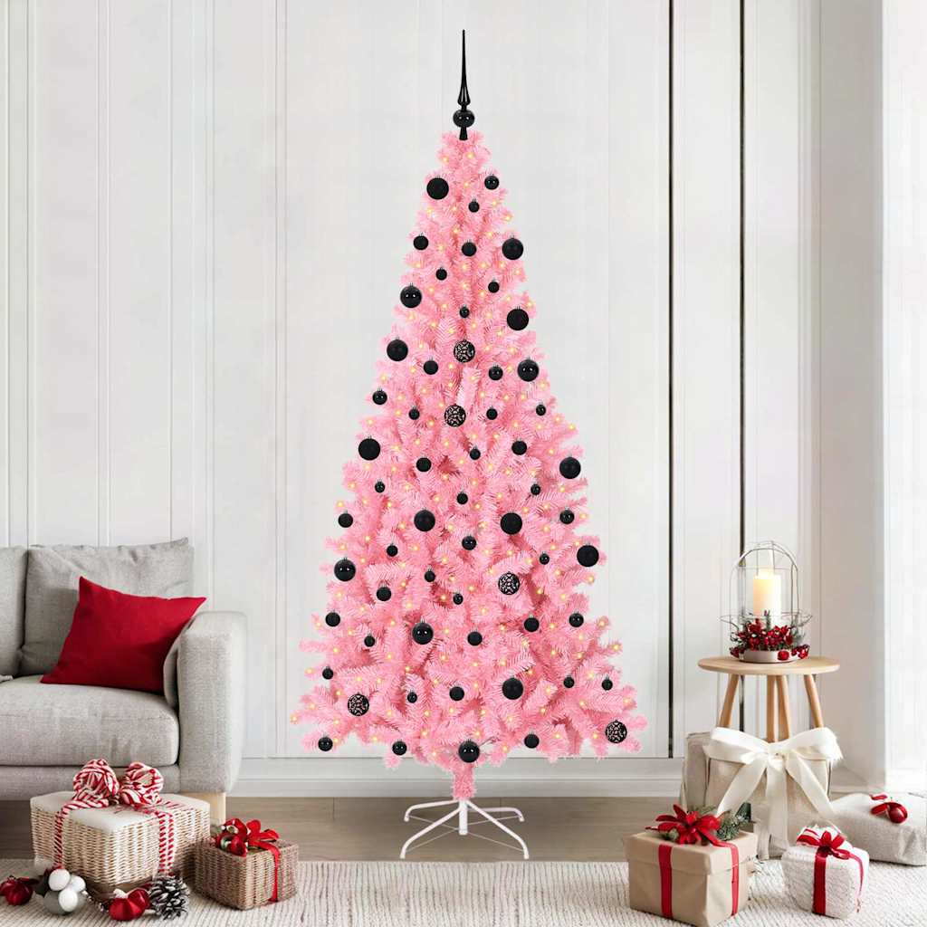 Albero di Natale Rosa 210 cm PVC