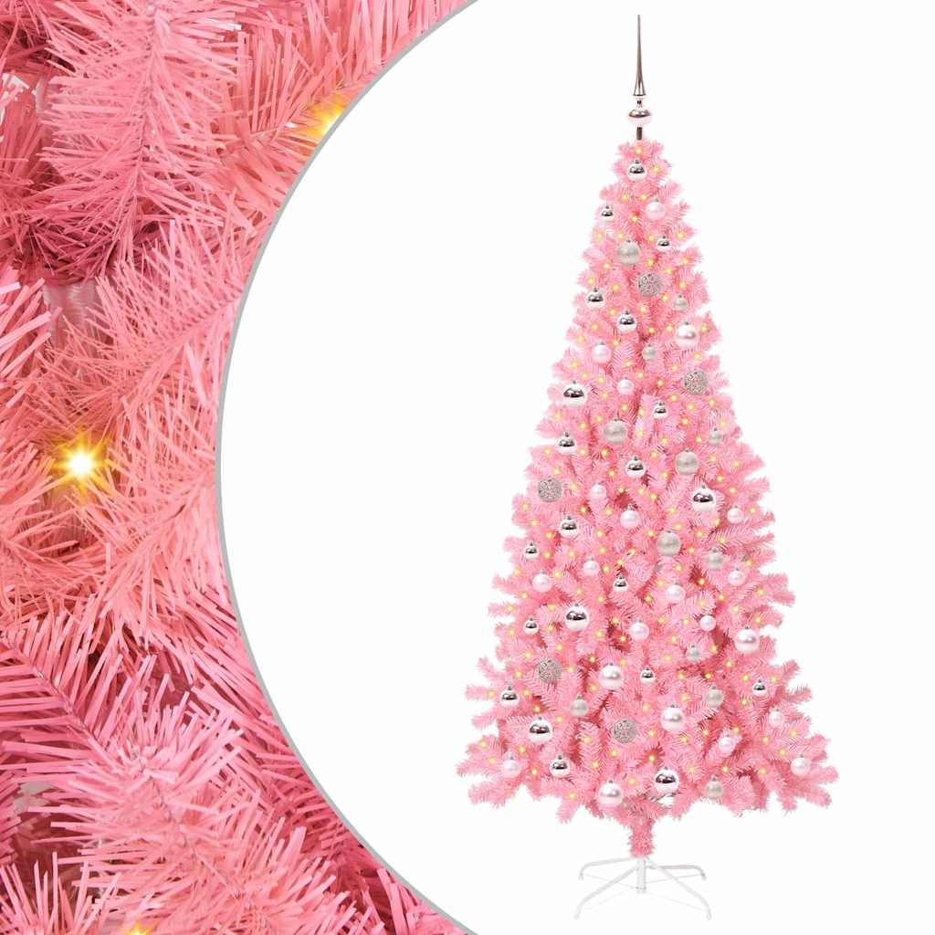Albero di Natale Rosa 210 cm PVC