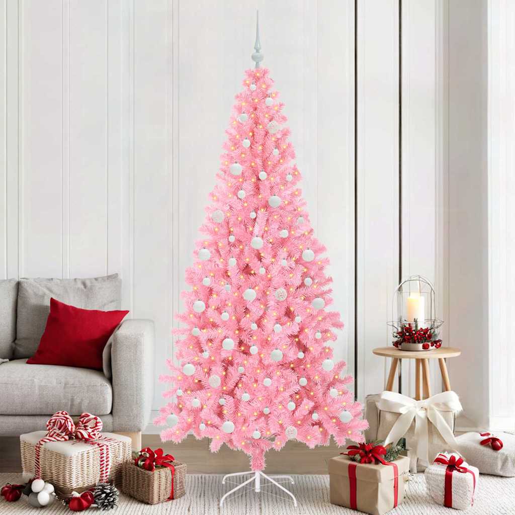 Albero di Natale Rosa 210 cm PVC