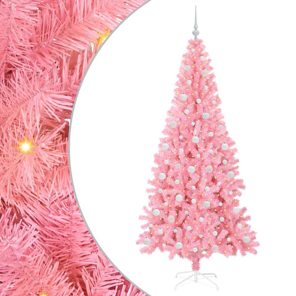 Albero di Natale Rosa 210 cm PVC