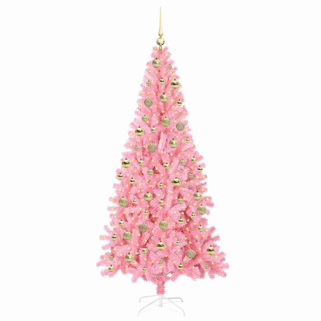 Albero di Natale Rosa 210 cm PVC