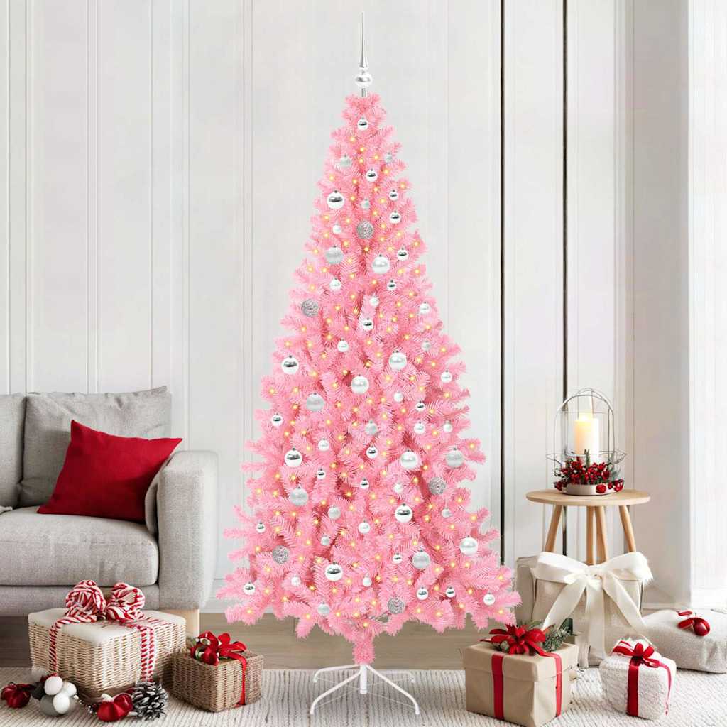 Albero di Natale Rosa 210 cm PVC