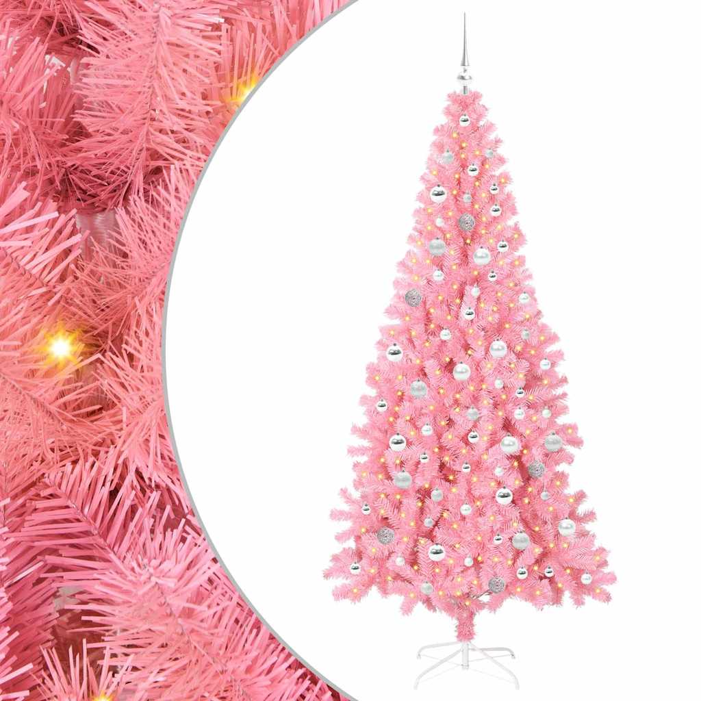 Albero di Natale Rosa 210 cm PVC