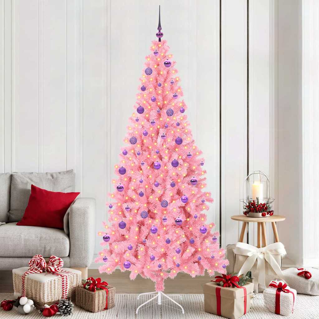 Albero di Natale Rosa 210 cm PVC
