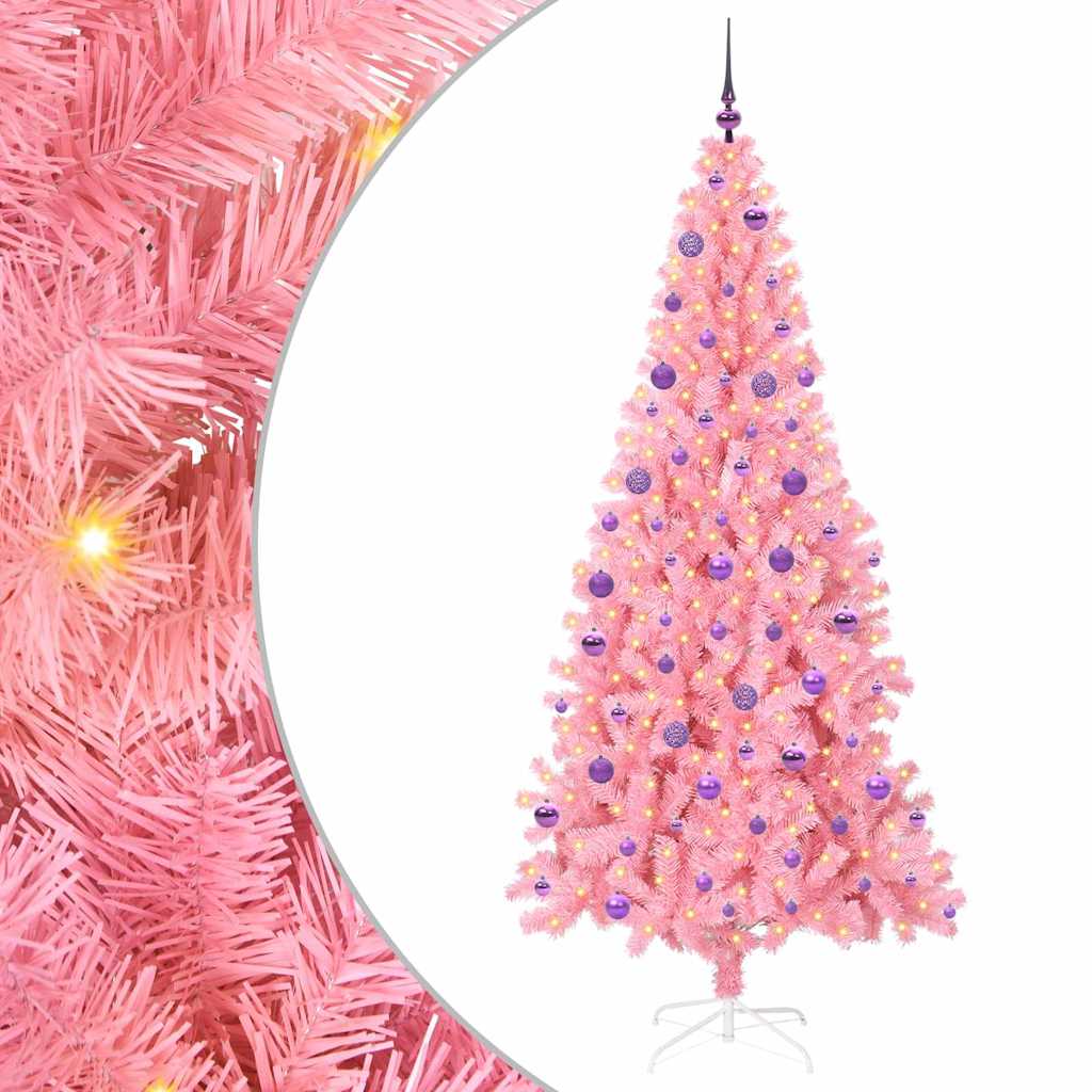 Albero di Natale Rosa 210 cm PVC