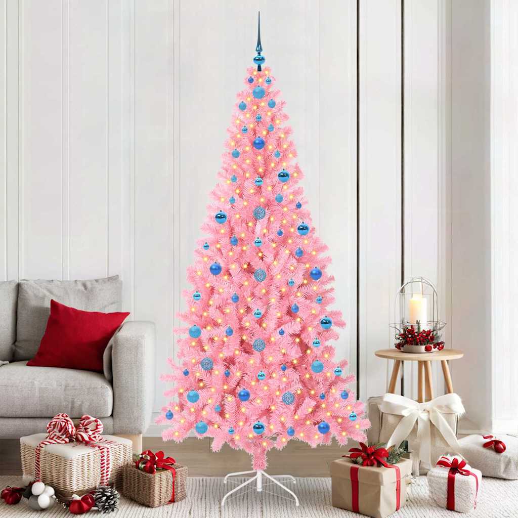 Albero di Natale Rosa 210 cm PVC