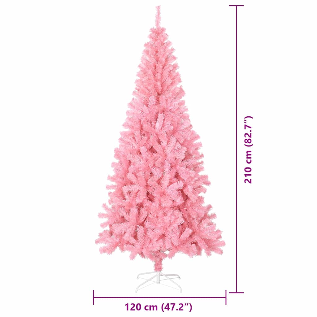 Albero di Natale Rosa 210 cm PVC
