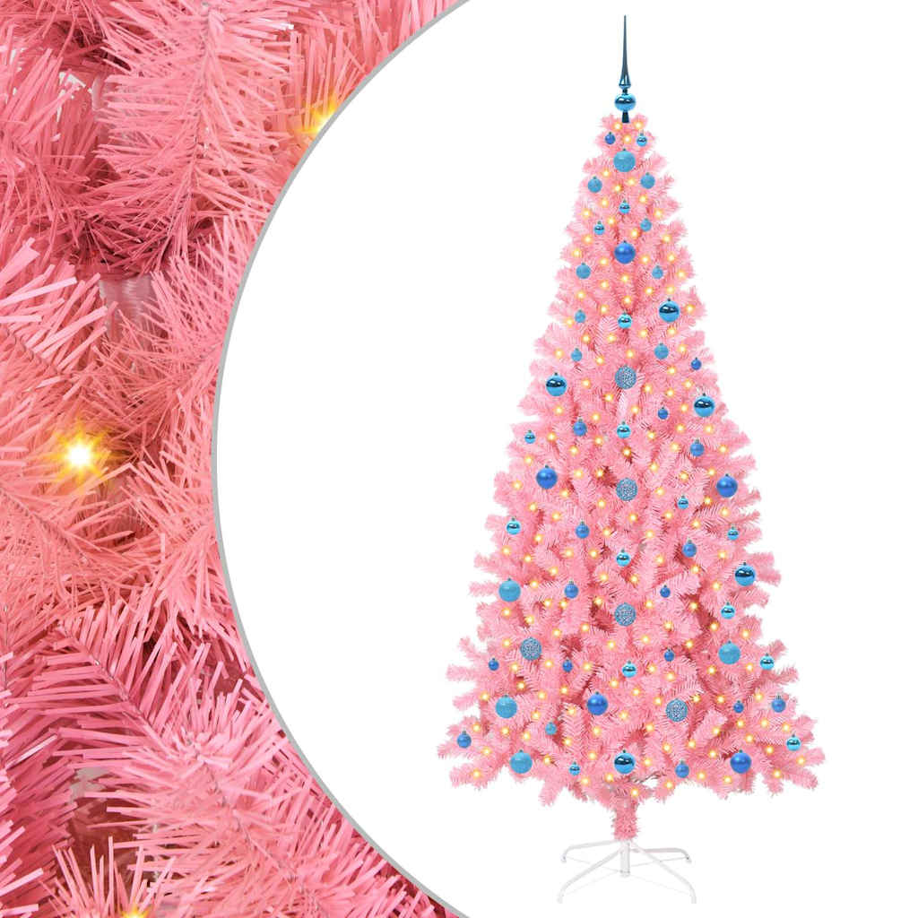 Albero di Natale Rosa 210 cm PVC
