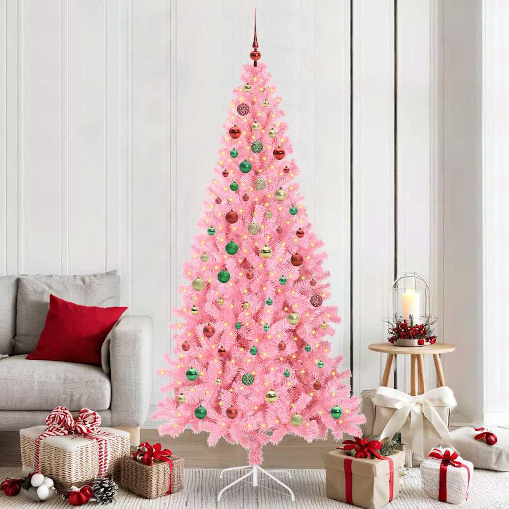 Albero di Natale Rosa 210 cm PVC