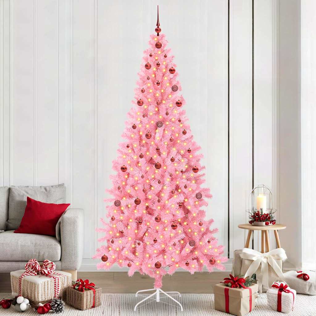Albero di Natale Rosa 240 cm PVC
