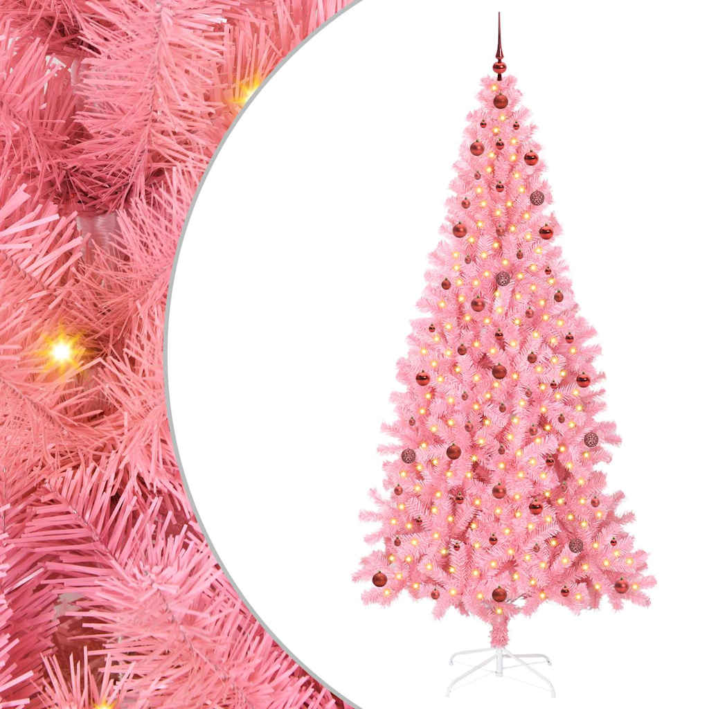 Albero di Natale Rosa 240 cm PVC