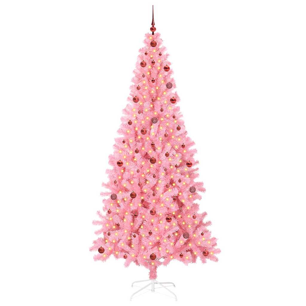 Albero di Natale Rosa 240 cm PVC