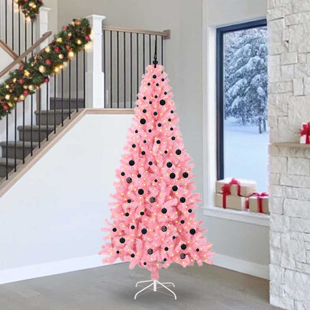Albero di Natale Rosa 240 cm PVC