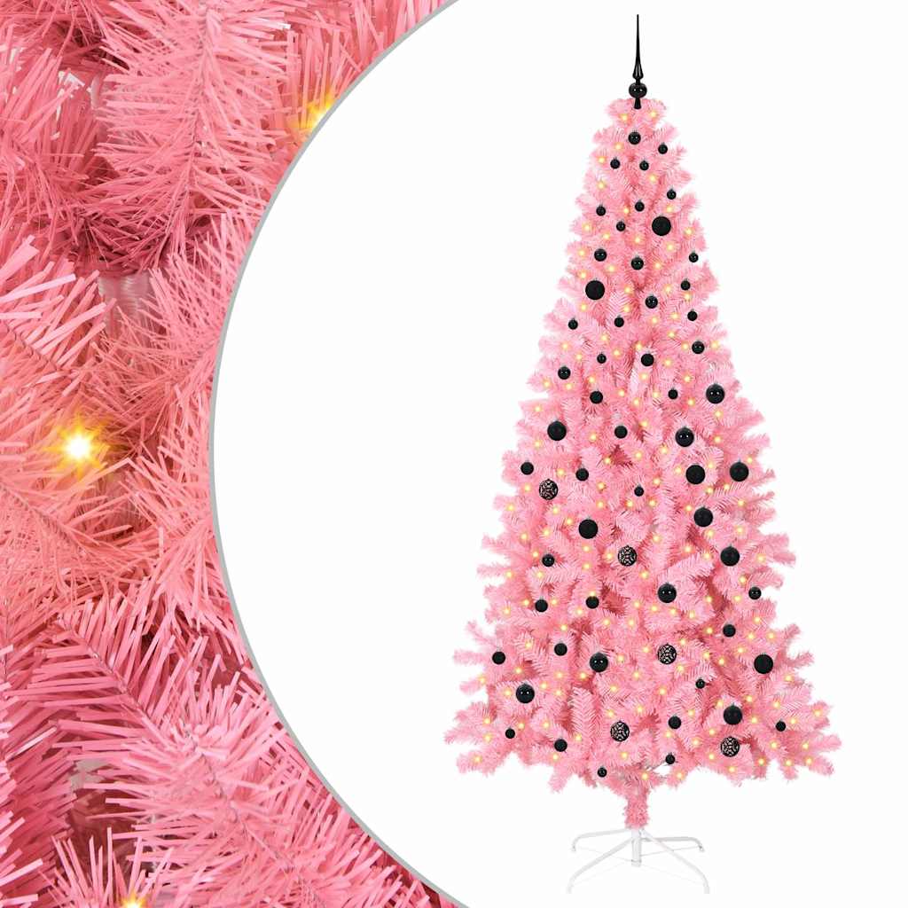 Albero di Natale Rosa 240 cm PVC