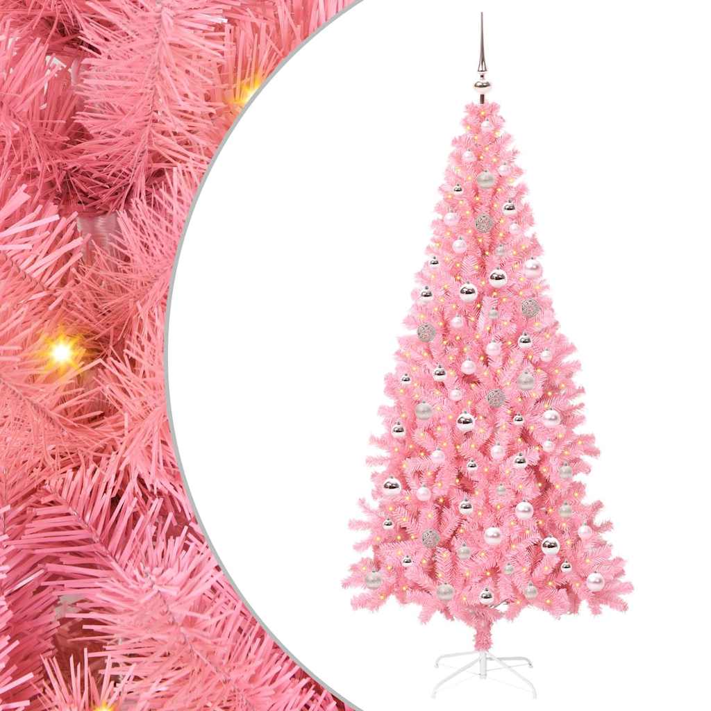 Albero di Natale Rosa 240 cm PVC