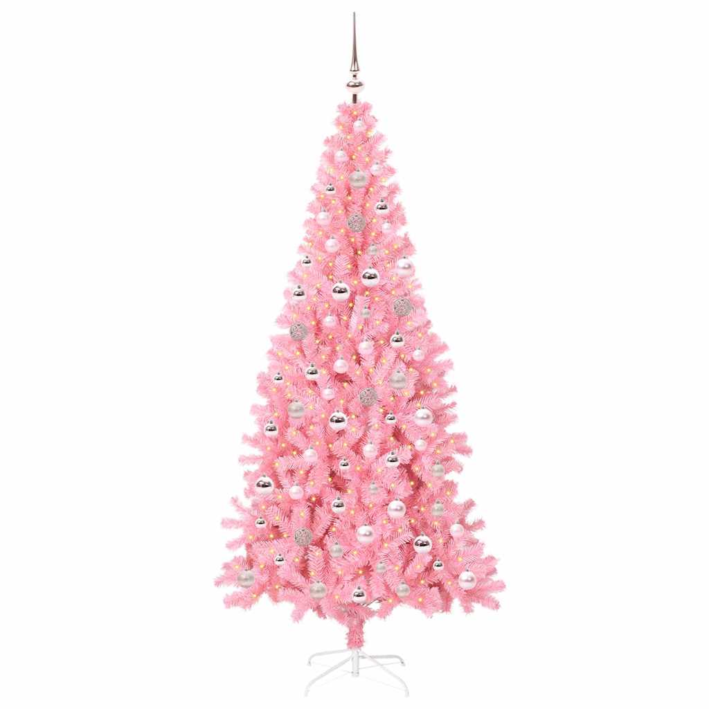 Albero di Natale Rosa 240 cm PVC