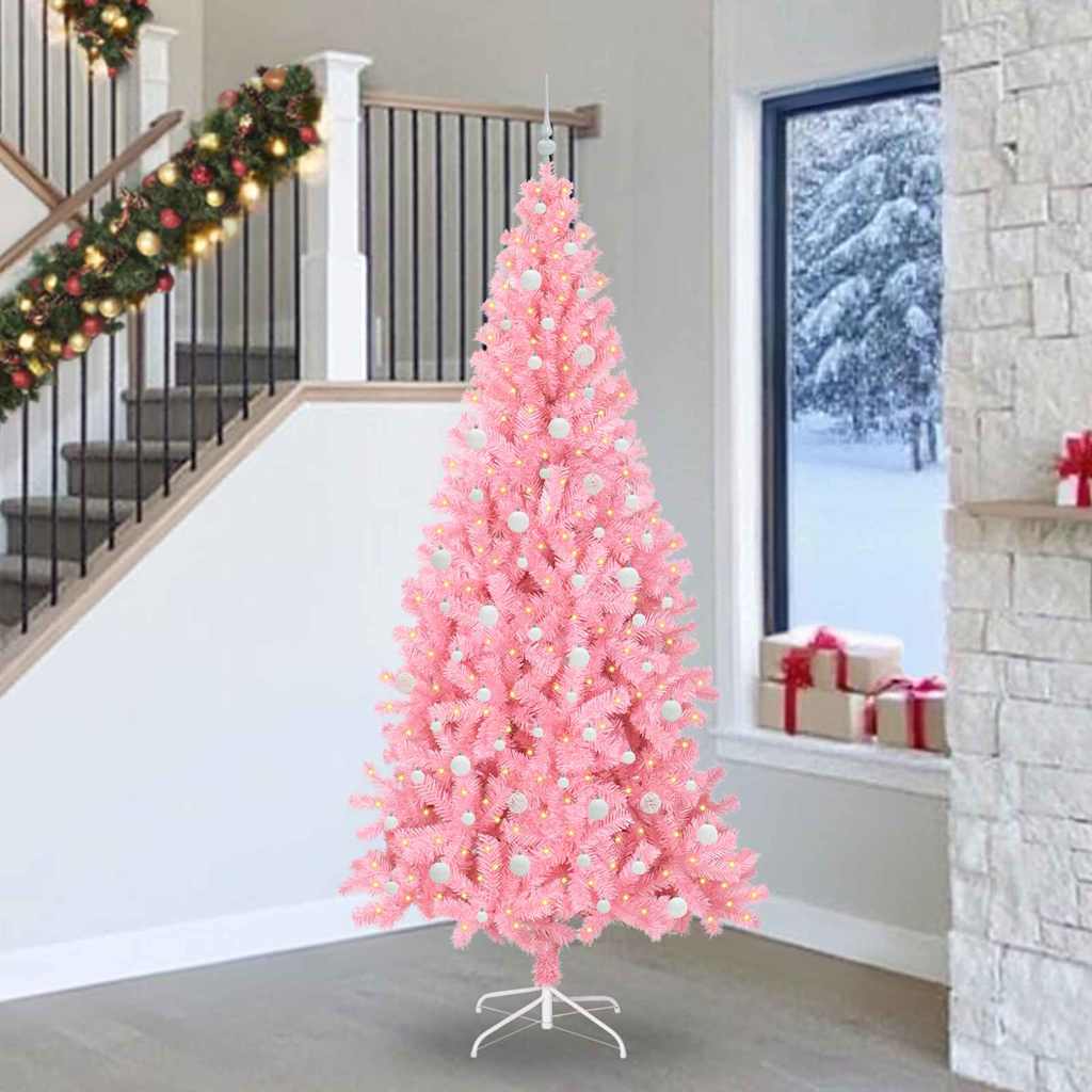 Albero di Natale Rosa 240 cm PVC
