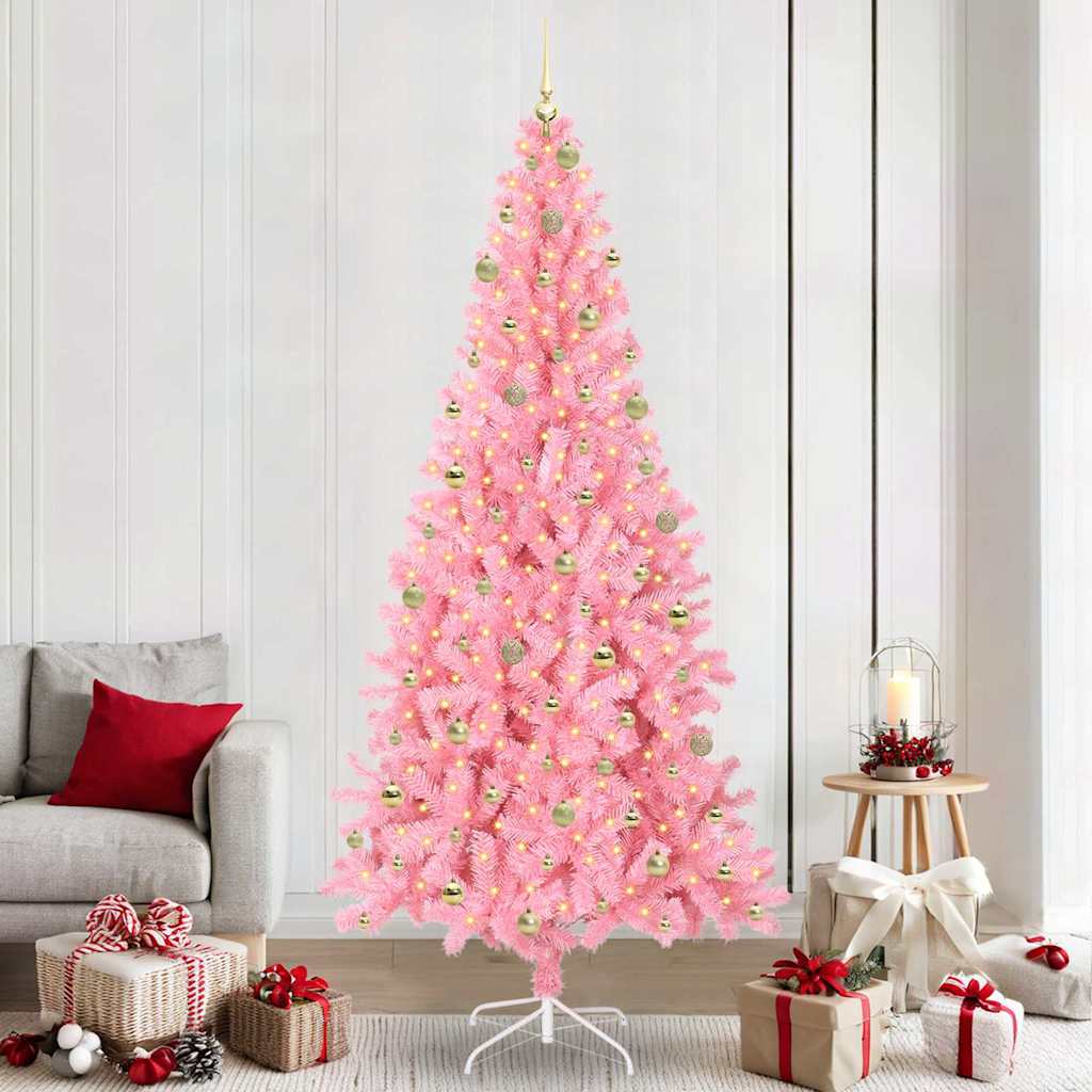 Albero di Natale Rosa 240 cm PVC
