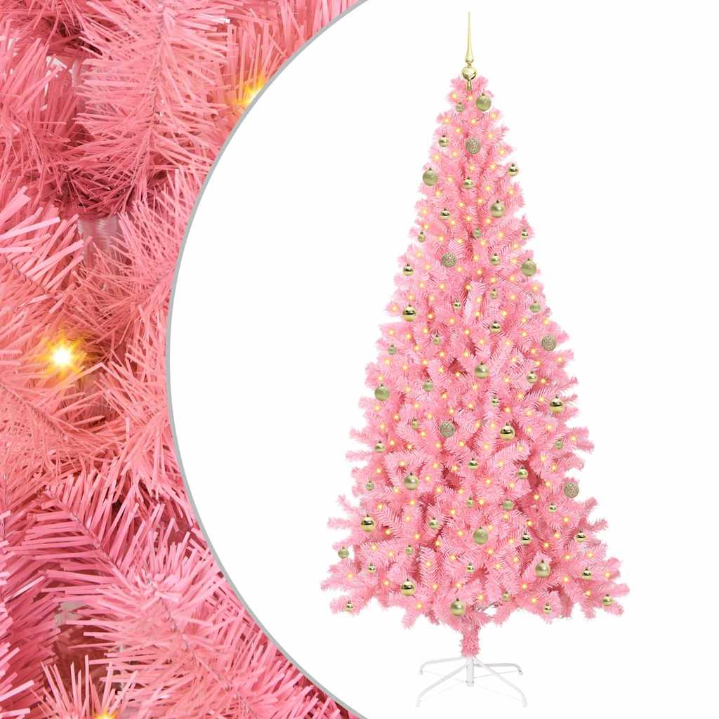 Albero di Natale Rosa 240 cm PVC