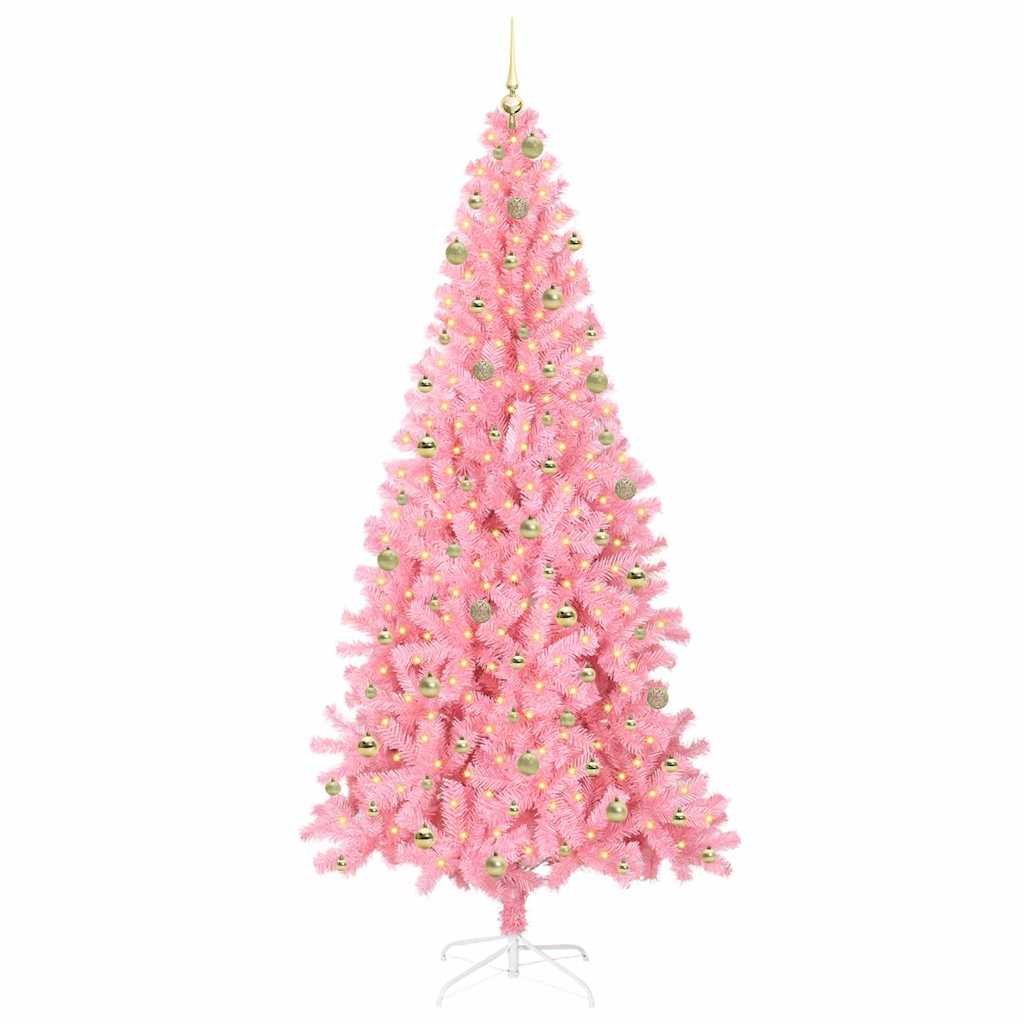 Albero di Natale Rosa 240 cm PVC