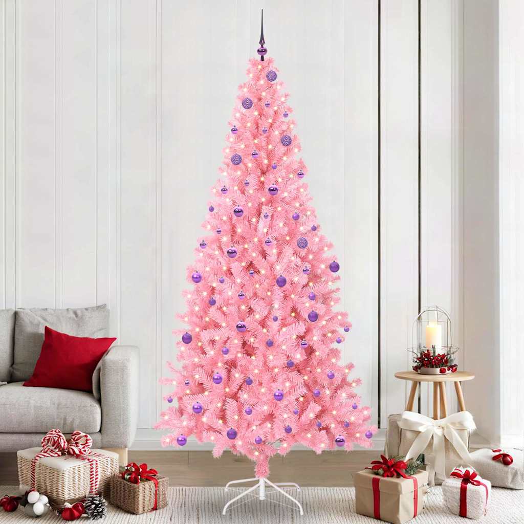 Albero di Natale Rosa 240 cm PVC