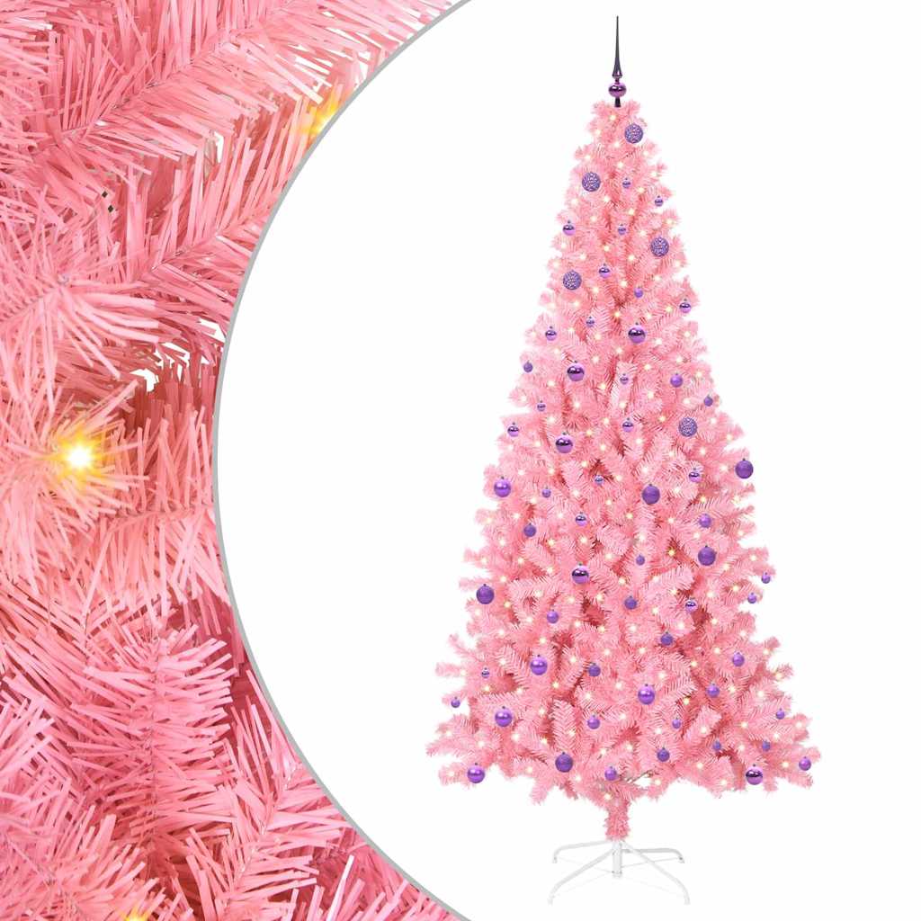 Albero di Natale Rosa 240 cm PVC