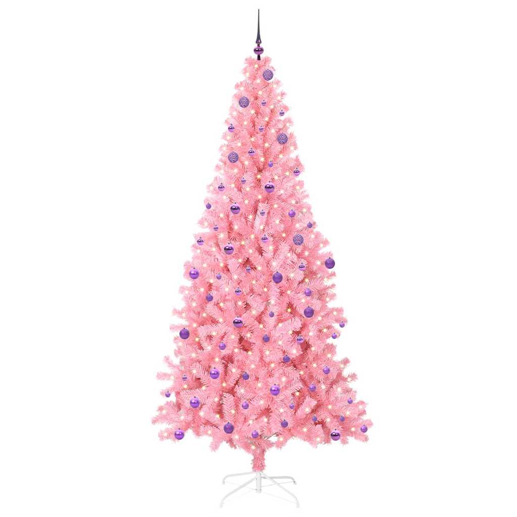 Albero di Natale Rosa 240 cm PVC
