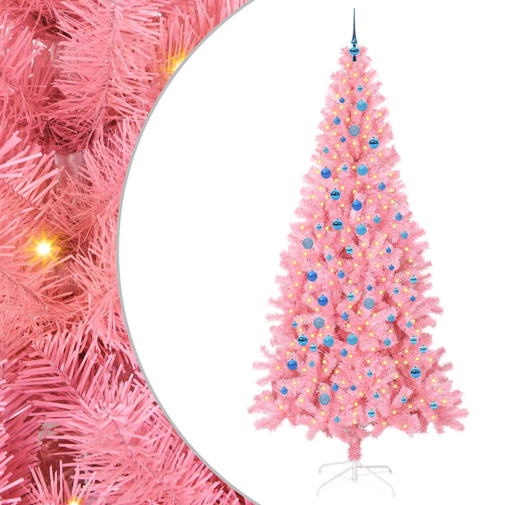 Albero di Natale Rosa 240 cm PVC