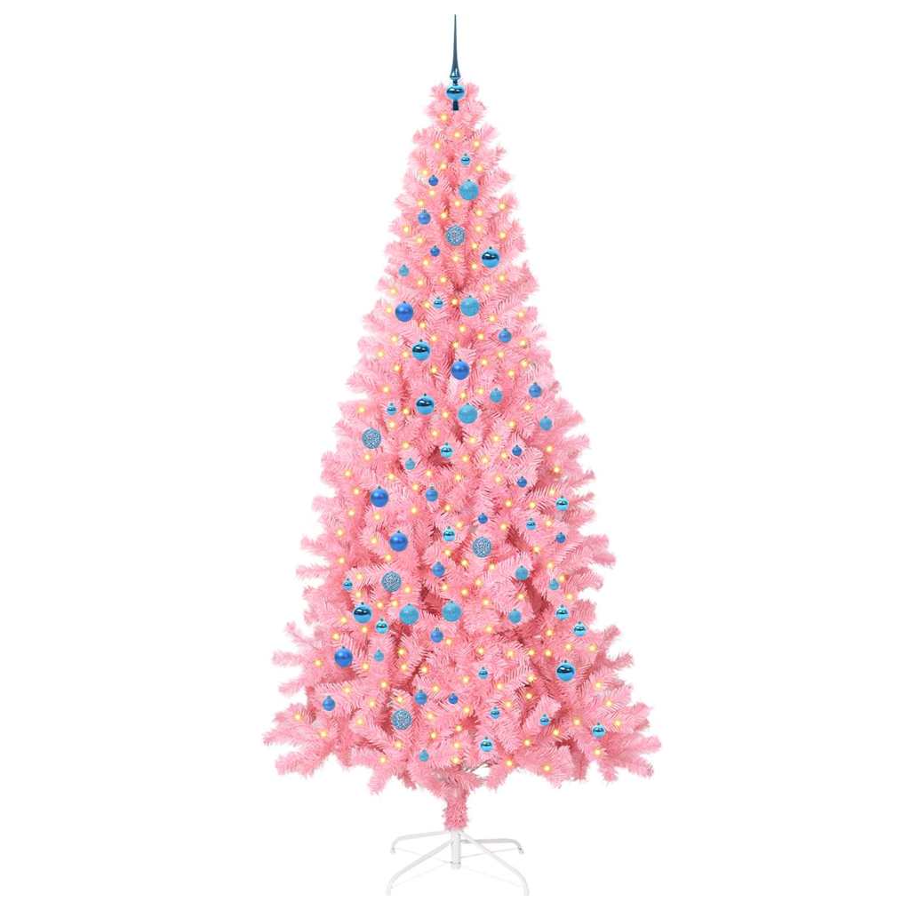 Albero di Natale Rosa 240 cm PVC
