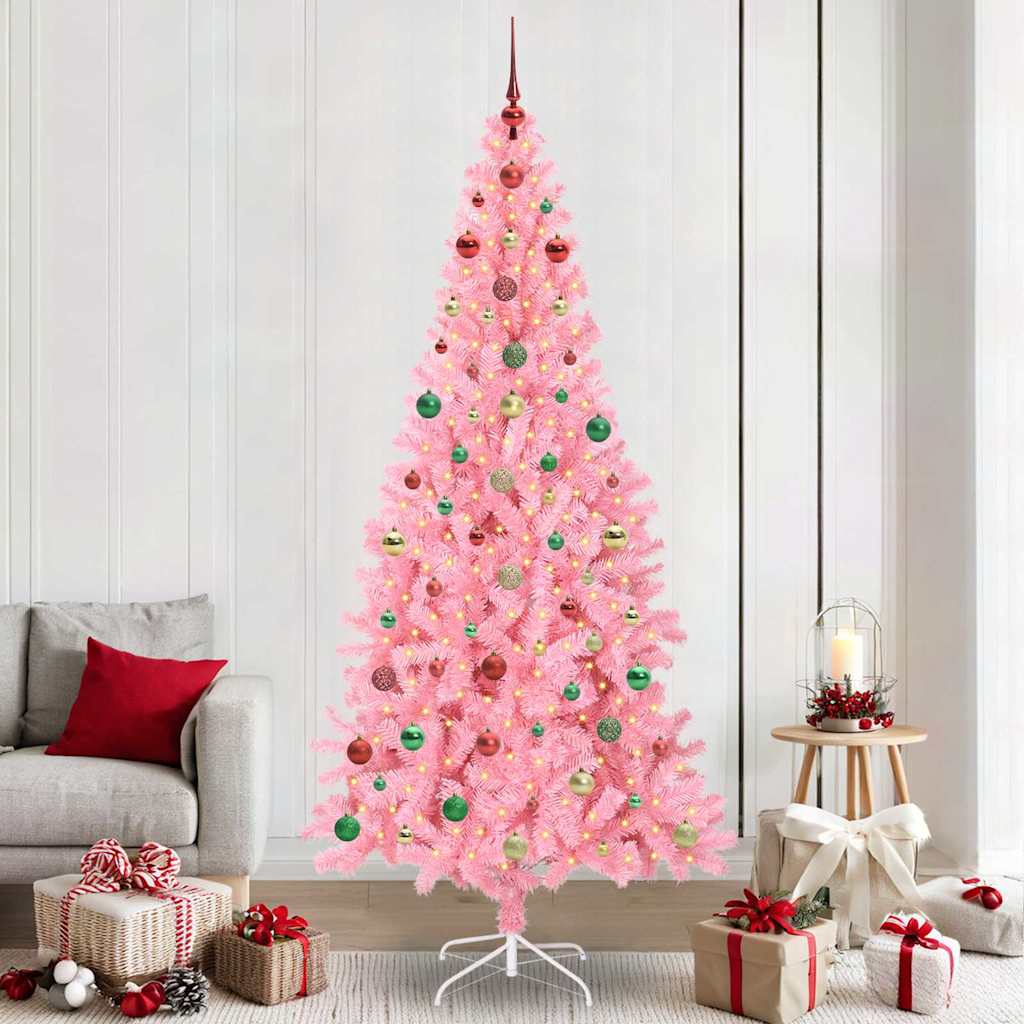 Albero di Natale Rosa 240 cm PVC