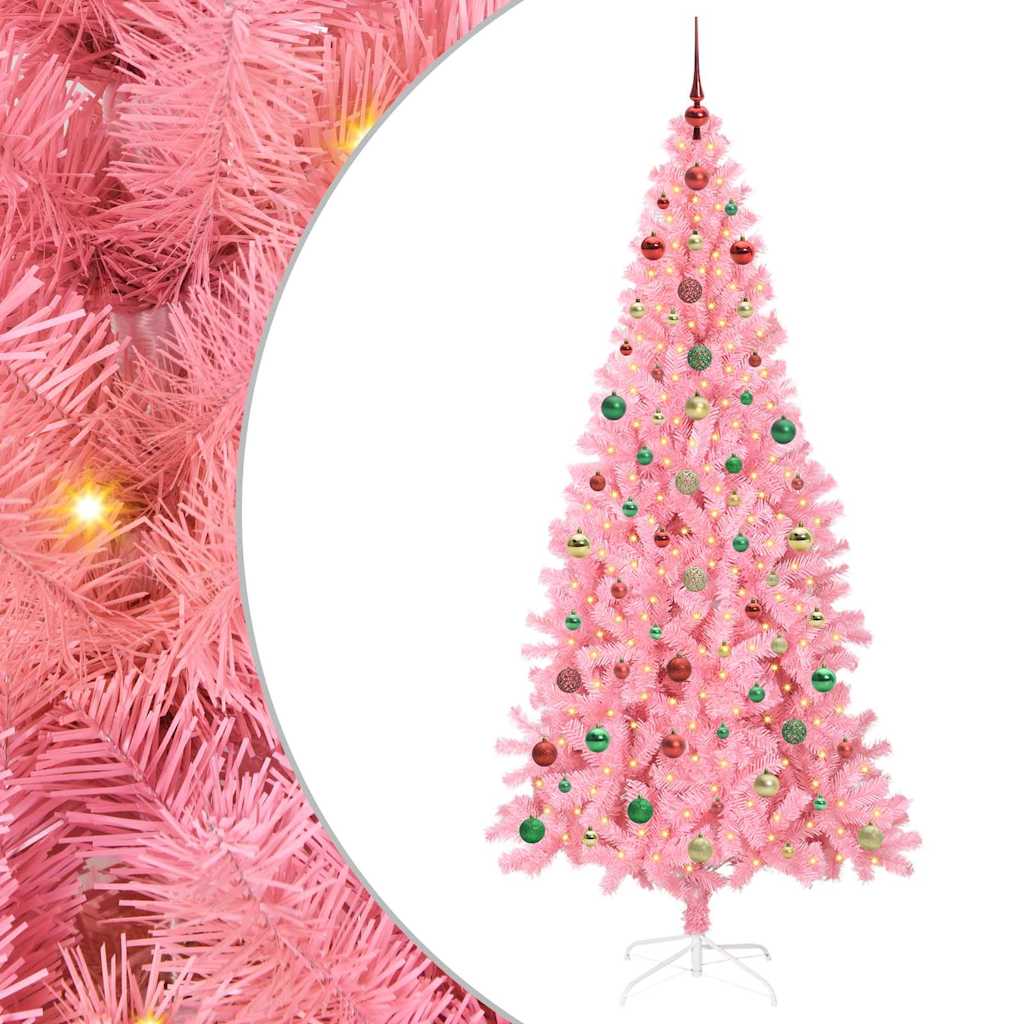 Albero di Natale Rosa 240 cm PVC