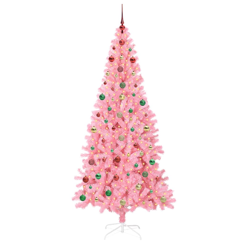 Albero di Natale Rosa 240 cm PVC