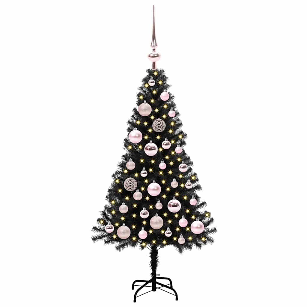 Albero di Natale Nero 120 cm PVC