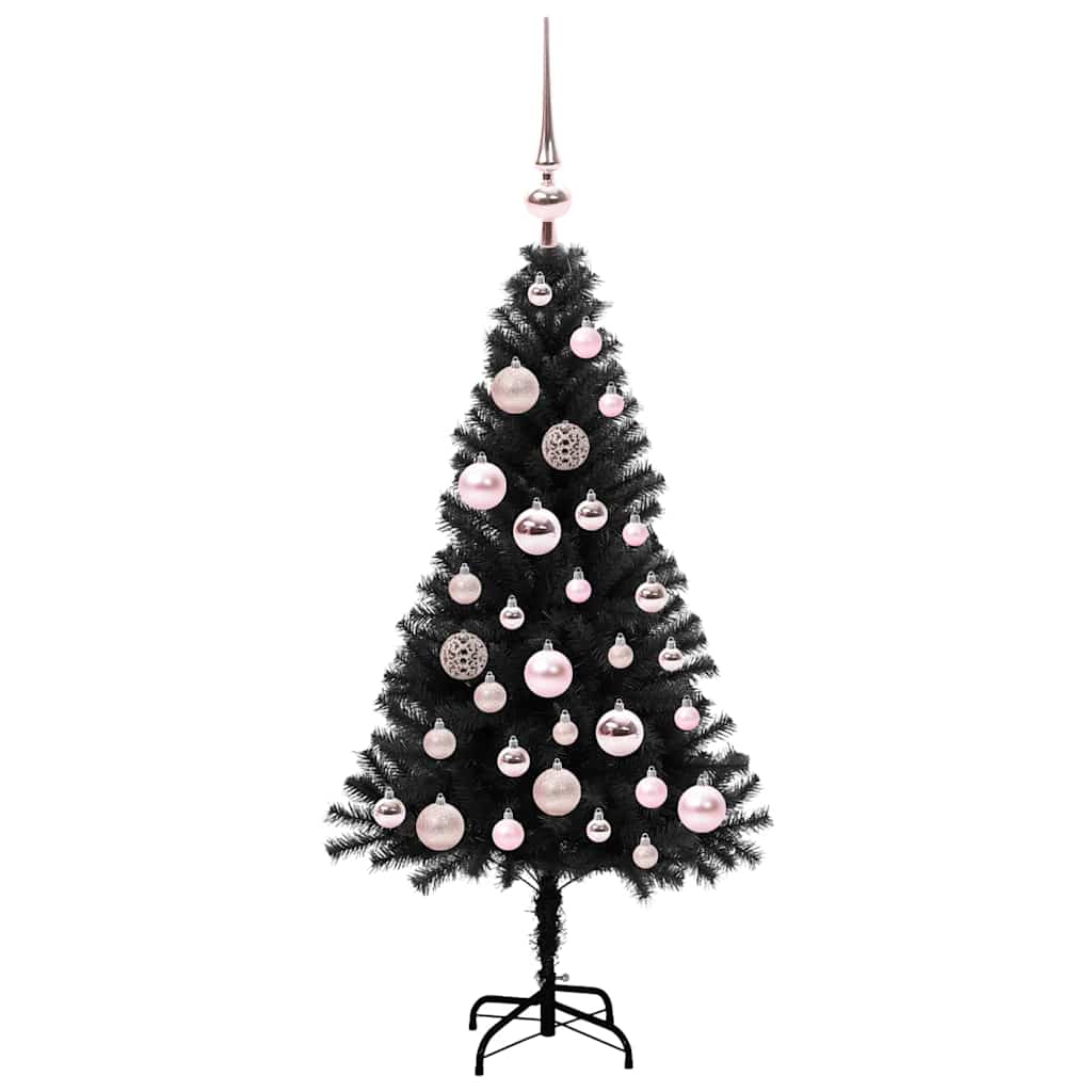 Albero di Natale Nero 120 cm PVC