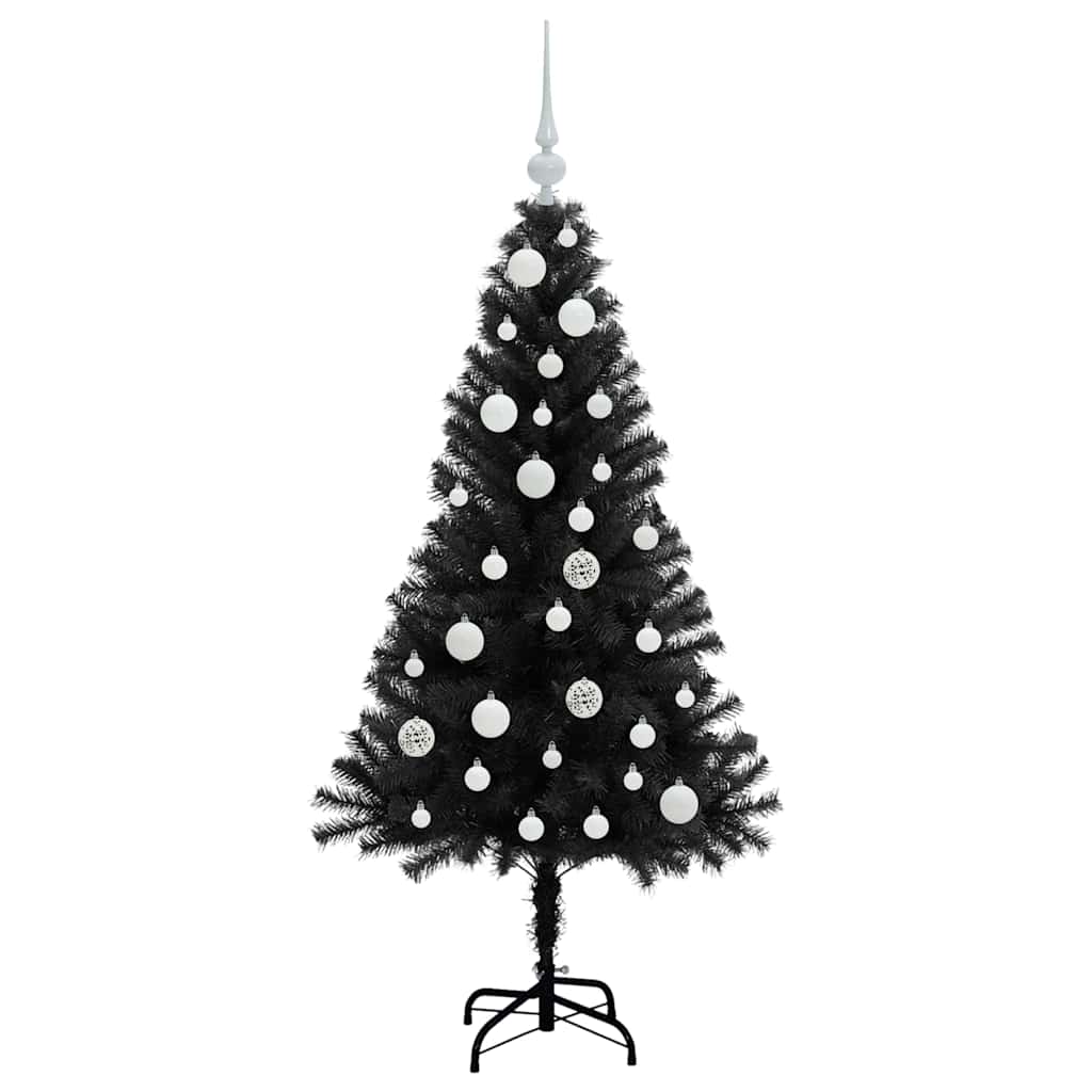 Albero di Natale Nero 120 cm PVC