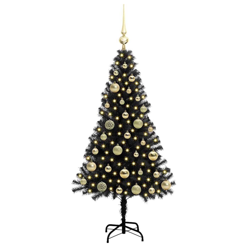 Albero di Natale Nero 120 cm PVC