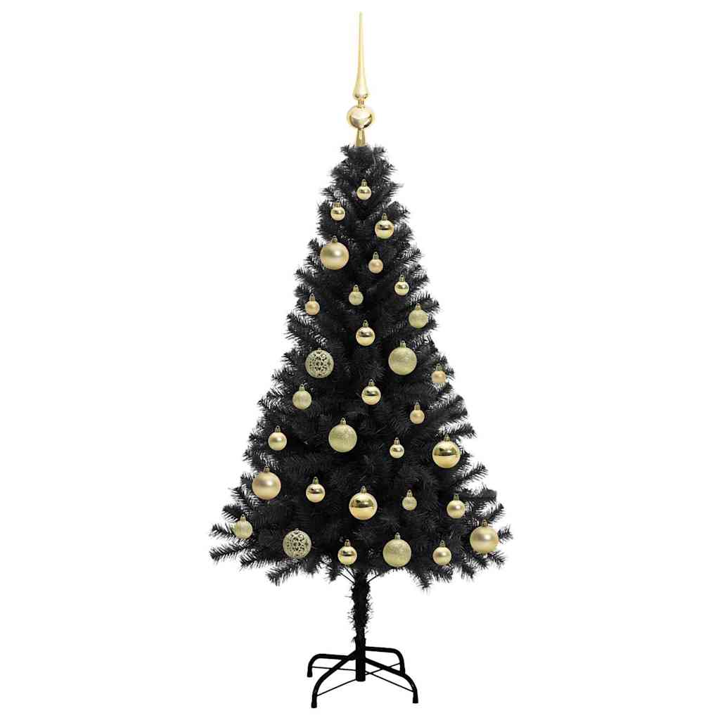 Albero di Natale Nero 120 cm PVC