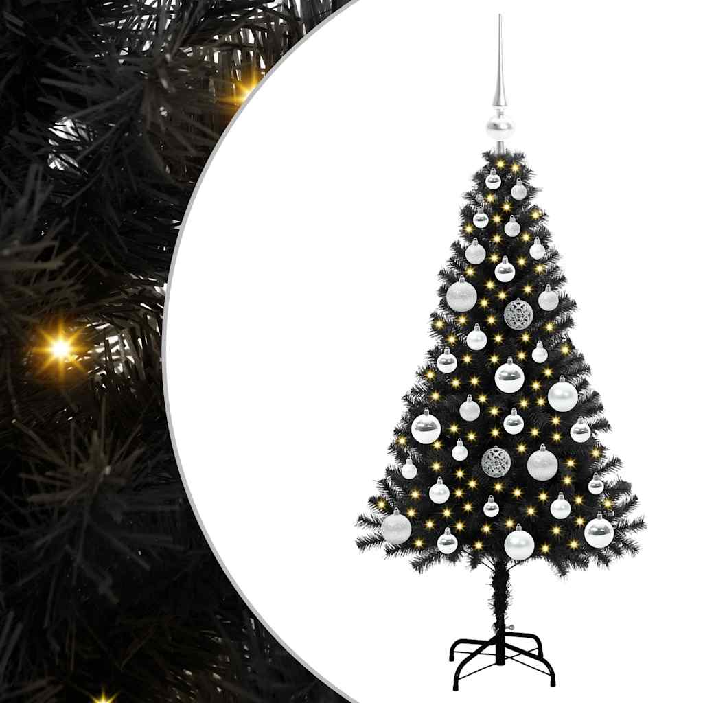 Albero di Natale Nero 120 cm PVC