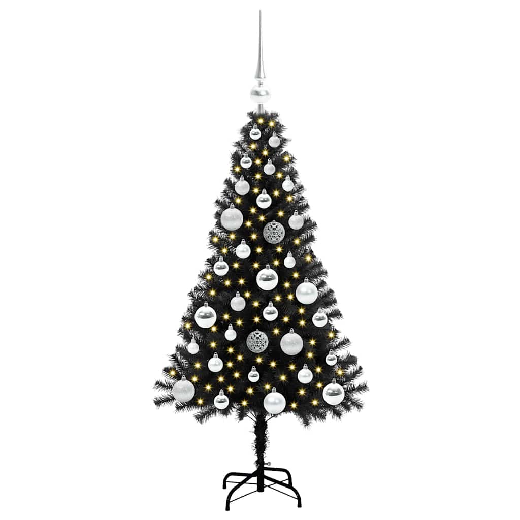 Albero di Natale Nero 120 cm PVC