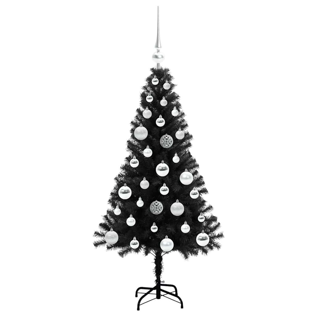 Albero di Natale Nero 120 cm PVC