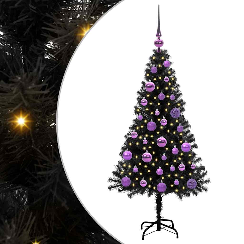 Albero di Natale Nero 120 cm PVC