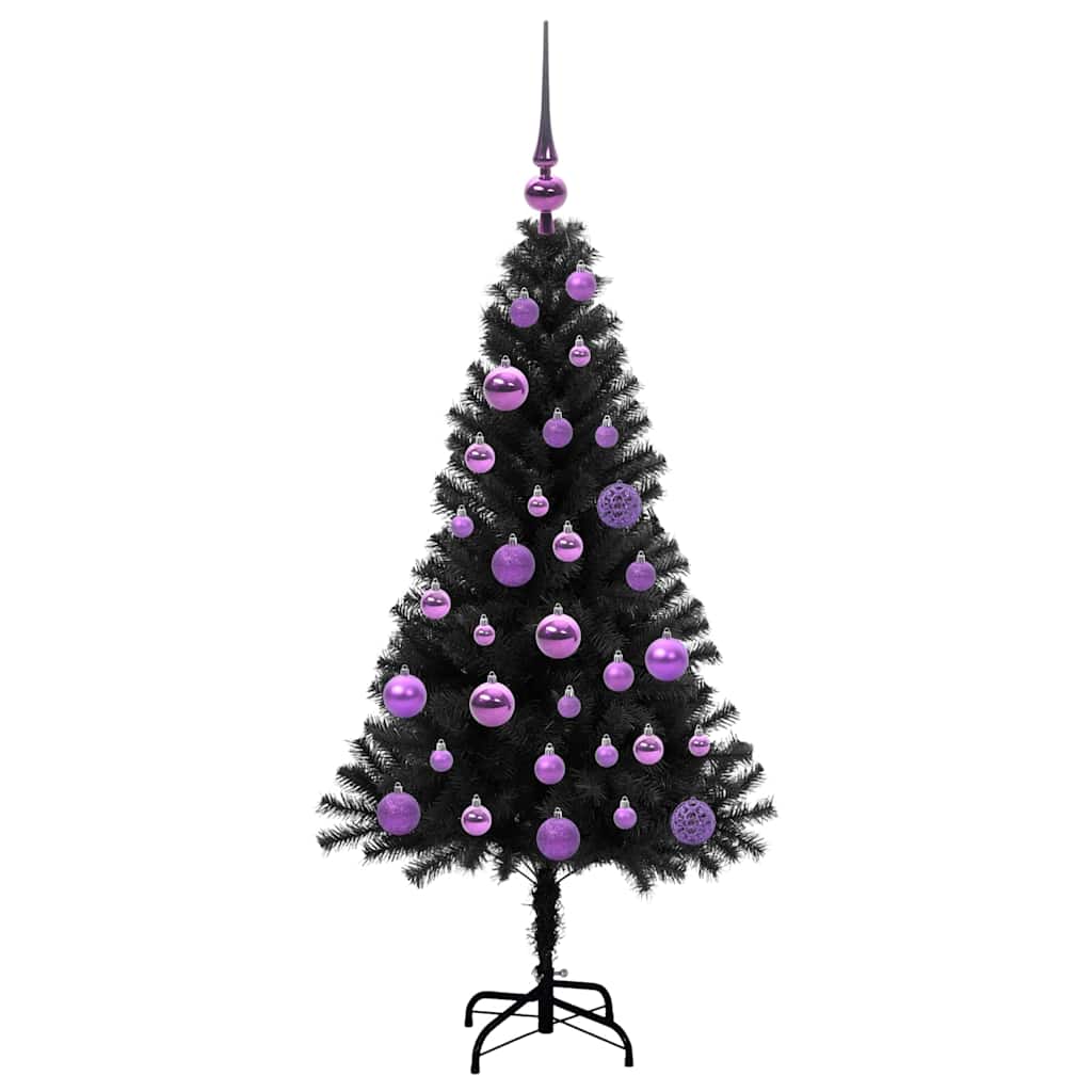 Albero di Natale Nero 120 cm PVC