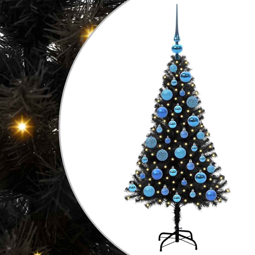 Albero di Natale Nero 120 cm PVC