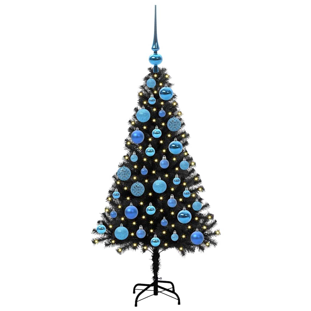 Albero di Natale Nero 120 cm PVC