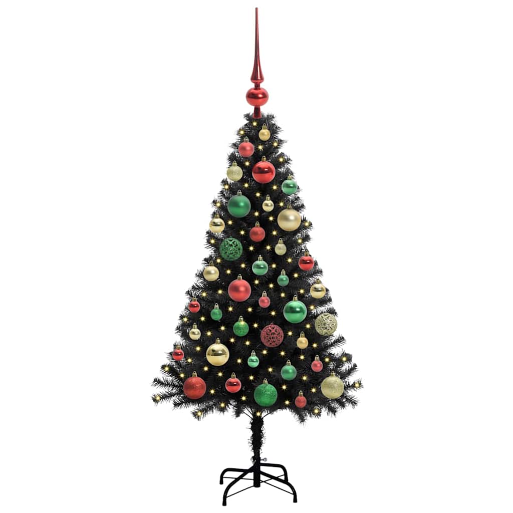 Albero di Natale Nero 120 cm PVC