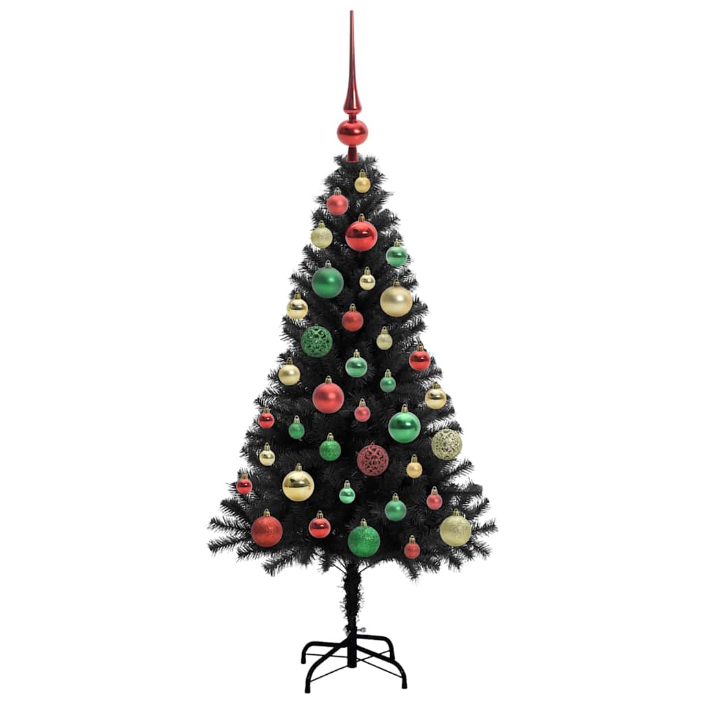 Albero di Natale Nero 120 cm PVC