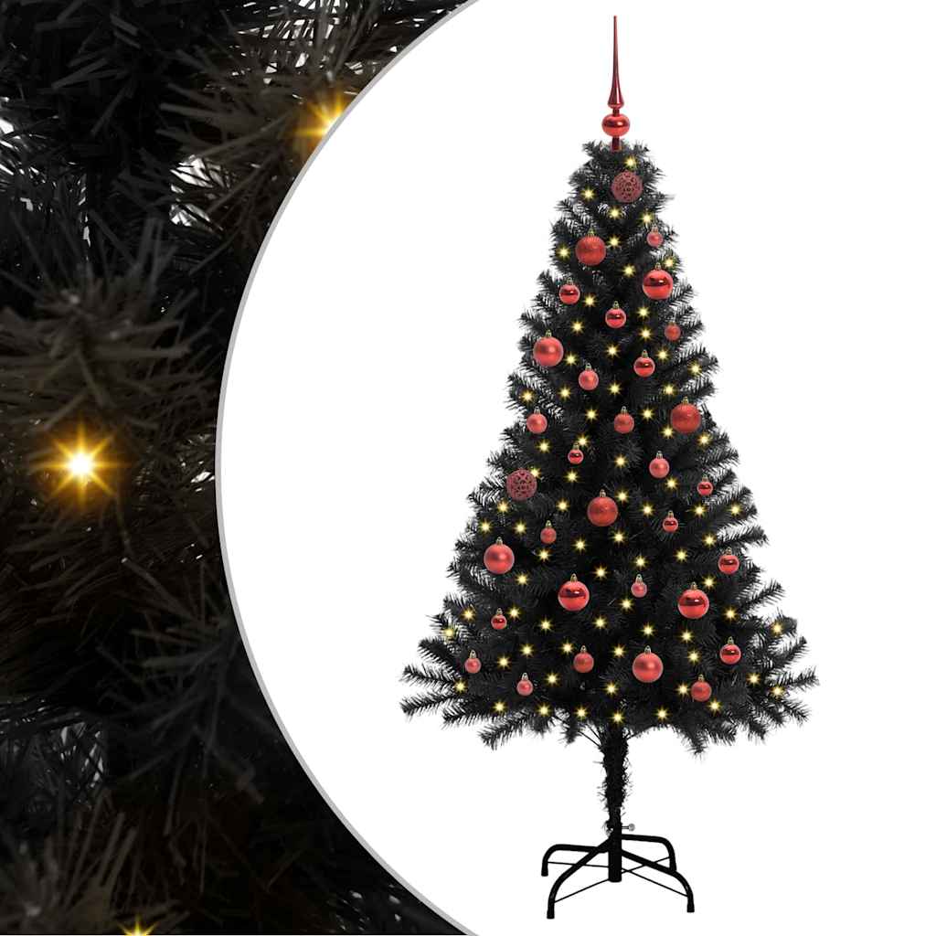 Albero di Natale Nero 150 cm PVC