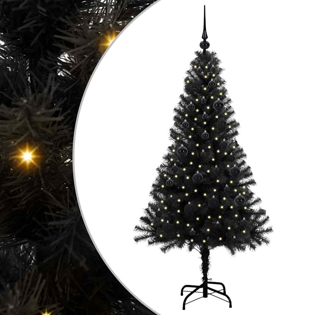 Albero di Natale Nero 150 cm PVC